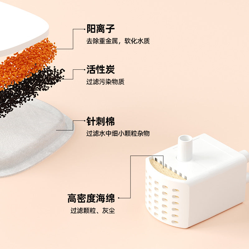 宠物饮水机智能感应猫咪自动饮水器无线不插电狗狗大容量喂水器