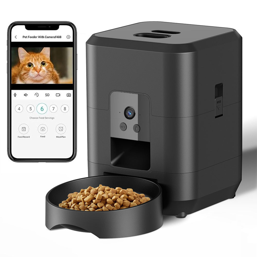 宠物智能喂食器2L定时远程投喂狗狗投食机大视窗猫狗自动喂食器