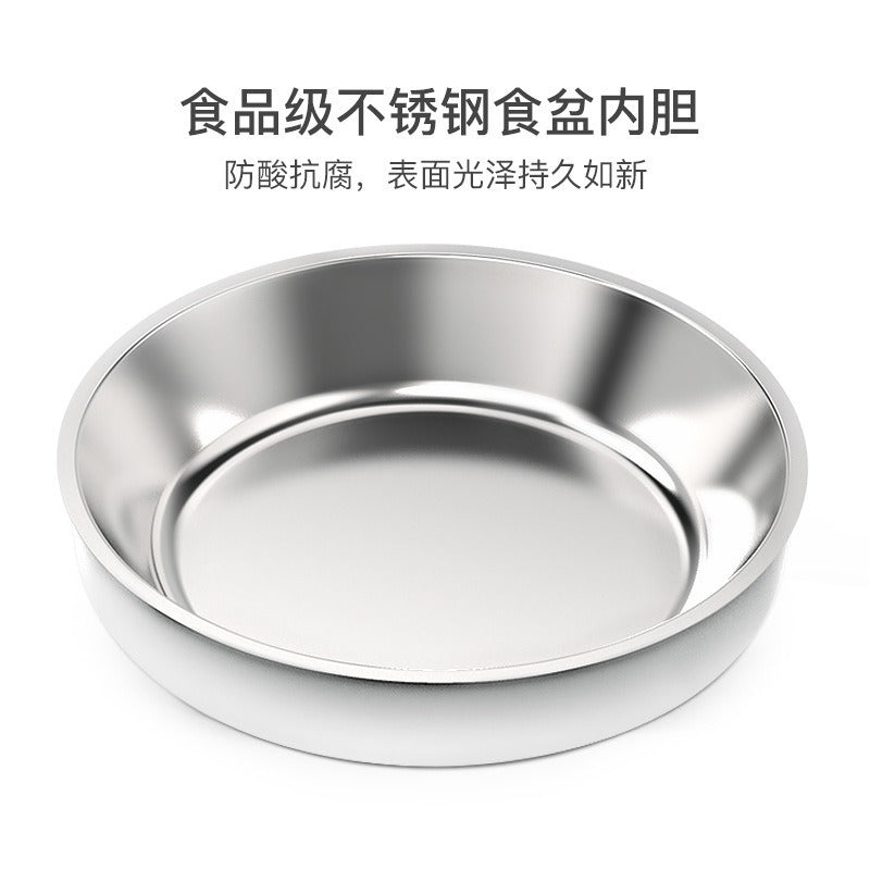 不锈钢智能机器人宠物自动喂食器爆款猫狗陪伴定时投食机