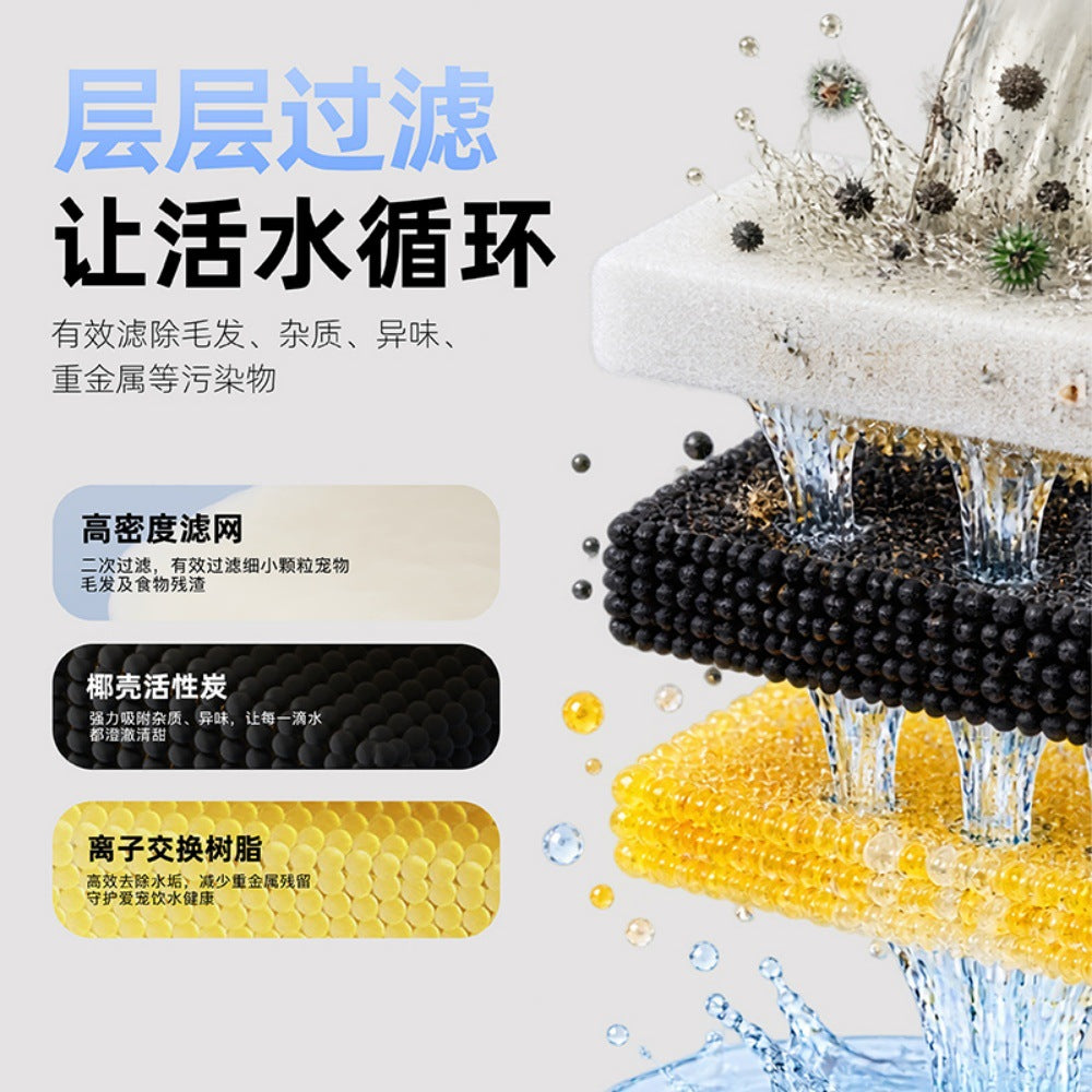 不插电无线宠物饮水机智能饮水机APP控制活水猫咪饮水机