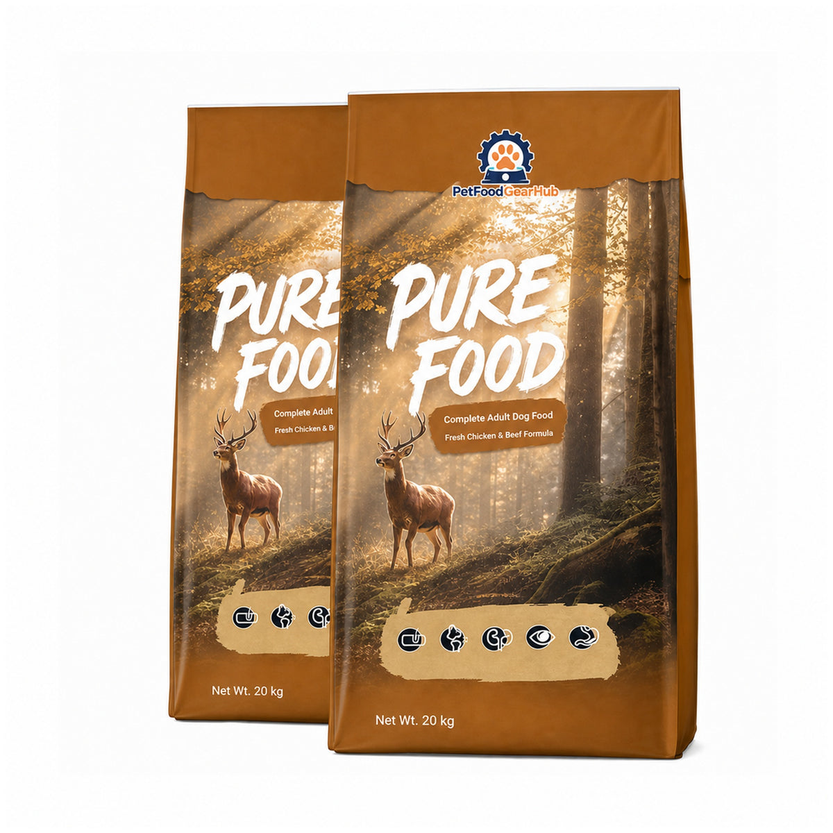 PetFoodGearHub Complete Dog Food – Multiple Formulas & Sizes
