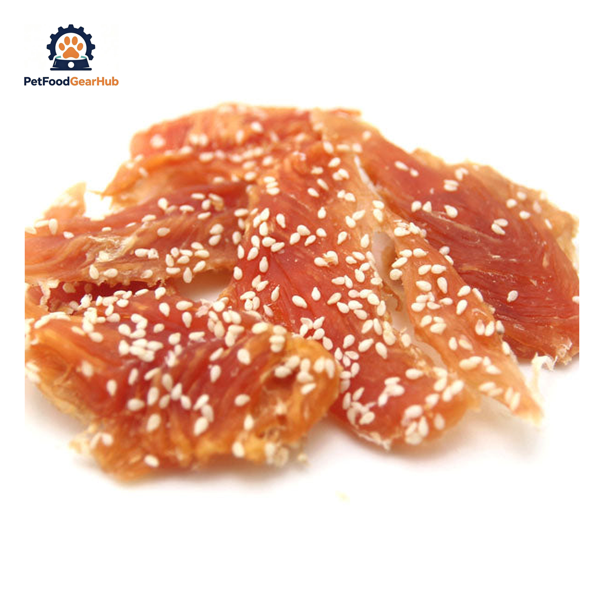 PetFoodGearHub PFGH LSC-21 US chicken chip with sesame dog food wholesale - soft chicken and sesame chip treats for dogs and cats, wholesale and OEM available with 300kg MOQ
