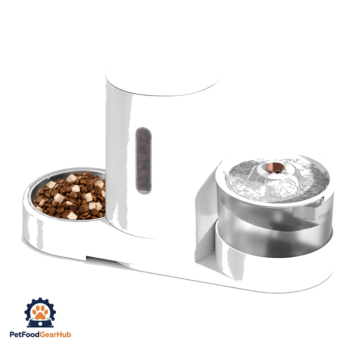 PetFoodGearHub integrated pet feeder and waterer