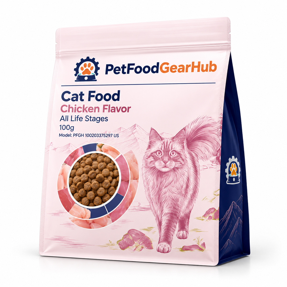 PetFoodGearHub Baked Chicken Cat Food for All Life Stages, 1.5 kg - PetFoodGearHub product image