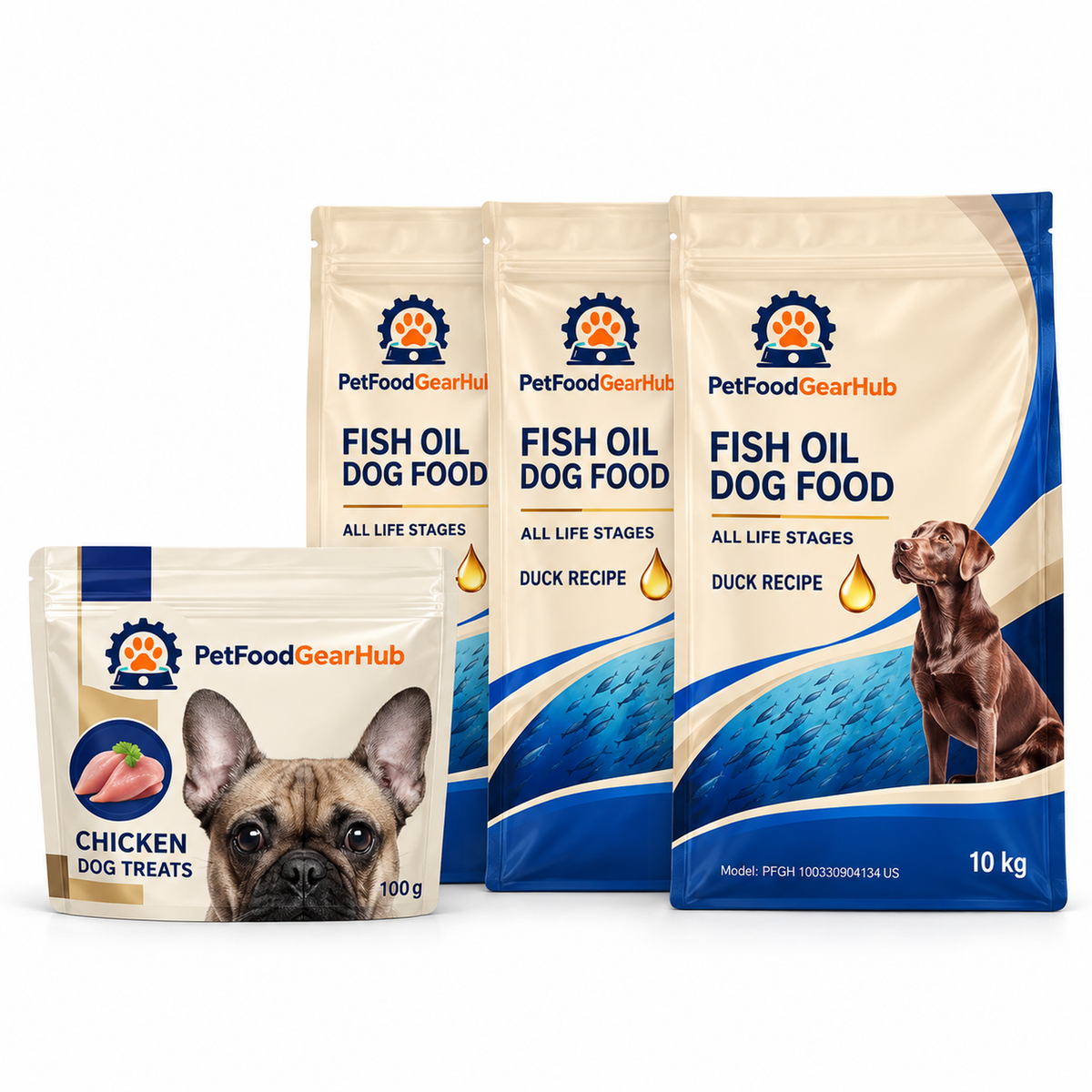 PetFoodGearHub Duck & Pear Dog Food with Fish Oil, 10 kg - PetFoodGearHub product image