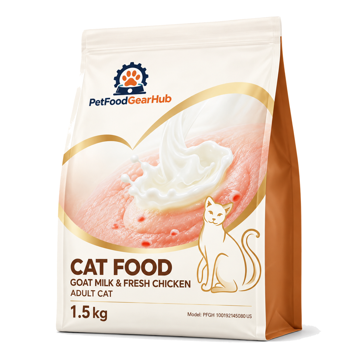 PetFoodGearHub Goat Milk & Chicken Adult Cat Food, 1.5 kg - PetFoodGearHub product image