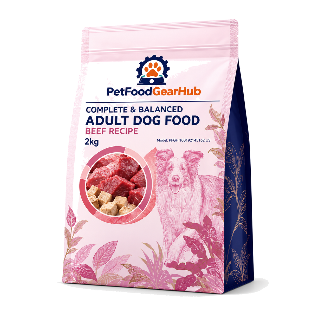 PetFoodGearHub Beef Adult Dog Food for Small Breeds, 2 kg - PetFoodGearHub product image