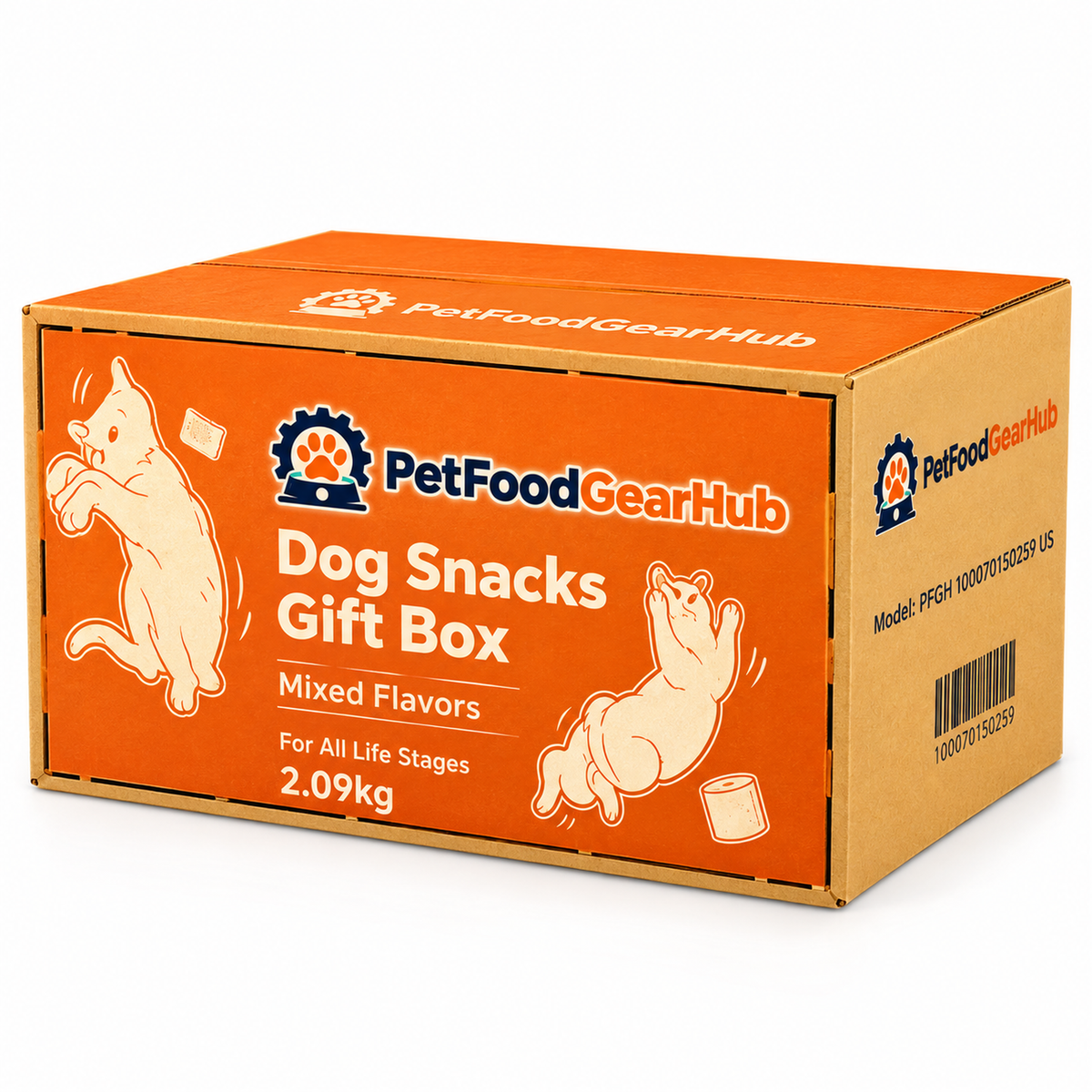 PetFoodGearHub Mixed Dog Treat Gift Box, 1.32 kg - PetFoodGearHub product image