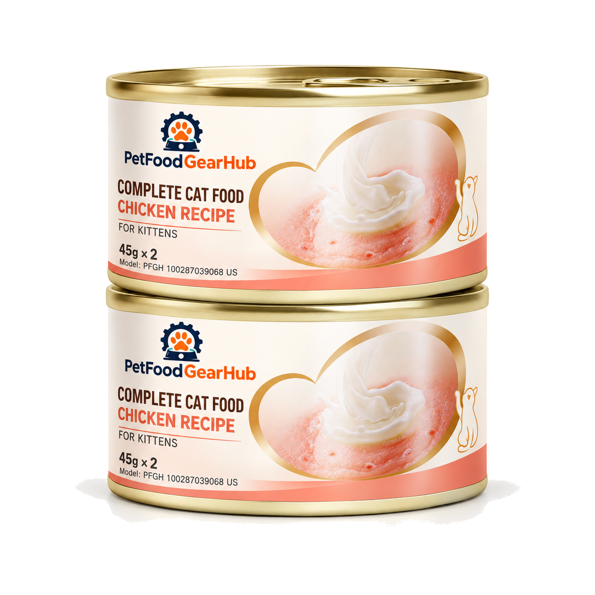 PetFoodGearHub Chicken Wet Kitten Food Trial, 45 g × 2 Cans - PetFoodGearHub product image