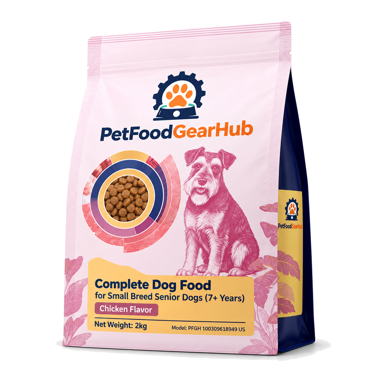 PetFoodGearHub Senior Dog Food for Small Breeds, 2 kg × 3 - PetFoodGearHub product image