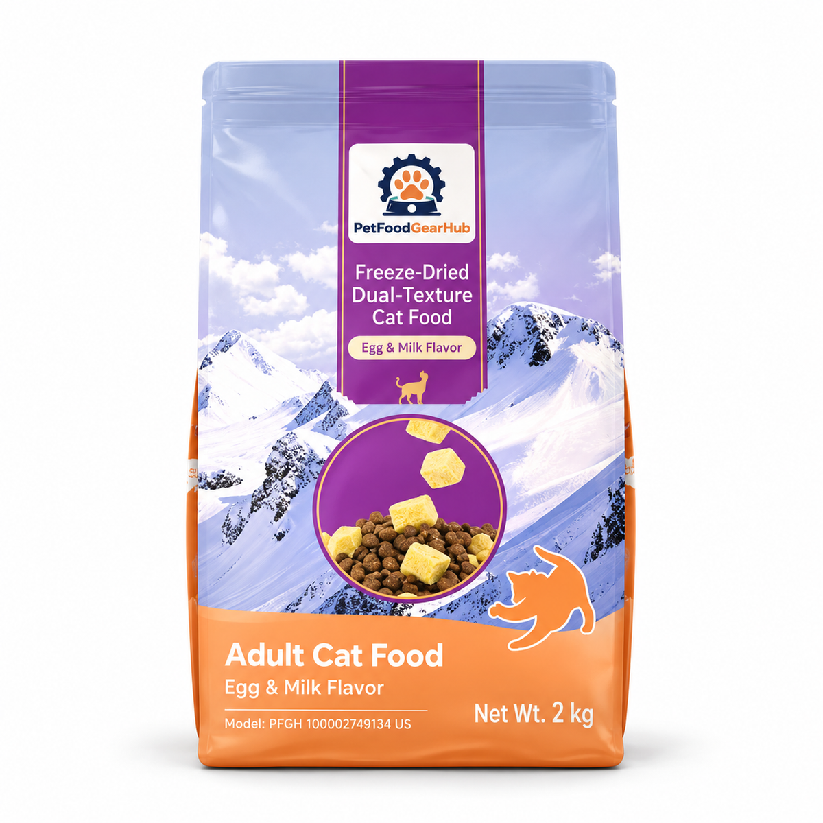 PetFoodGearHub Freeze-Dried Salmon Adult Cat Food, 2 kg - PetFoodGearHub product image
