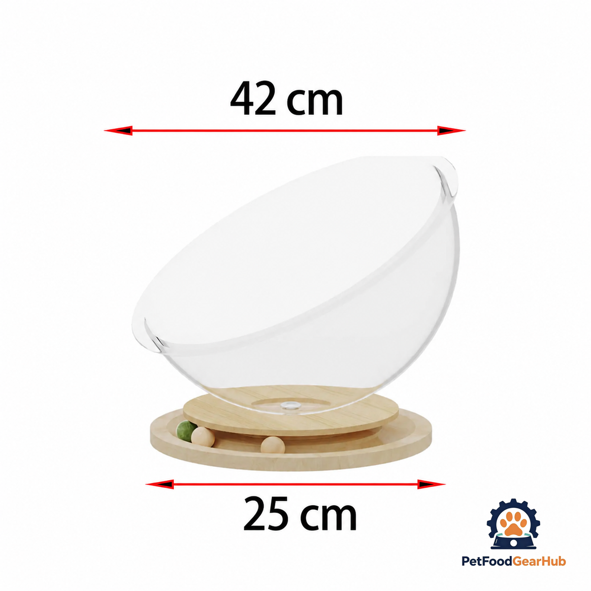 PetFoodGearHub Space Capsule Cat Bed with Toy Carousel - product image 7