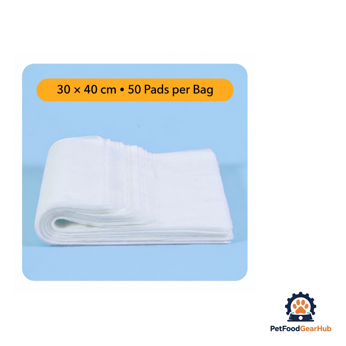 PetFoodGearHub Pet Pee Pads, Set of 50 - product image 8