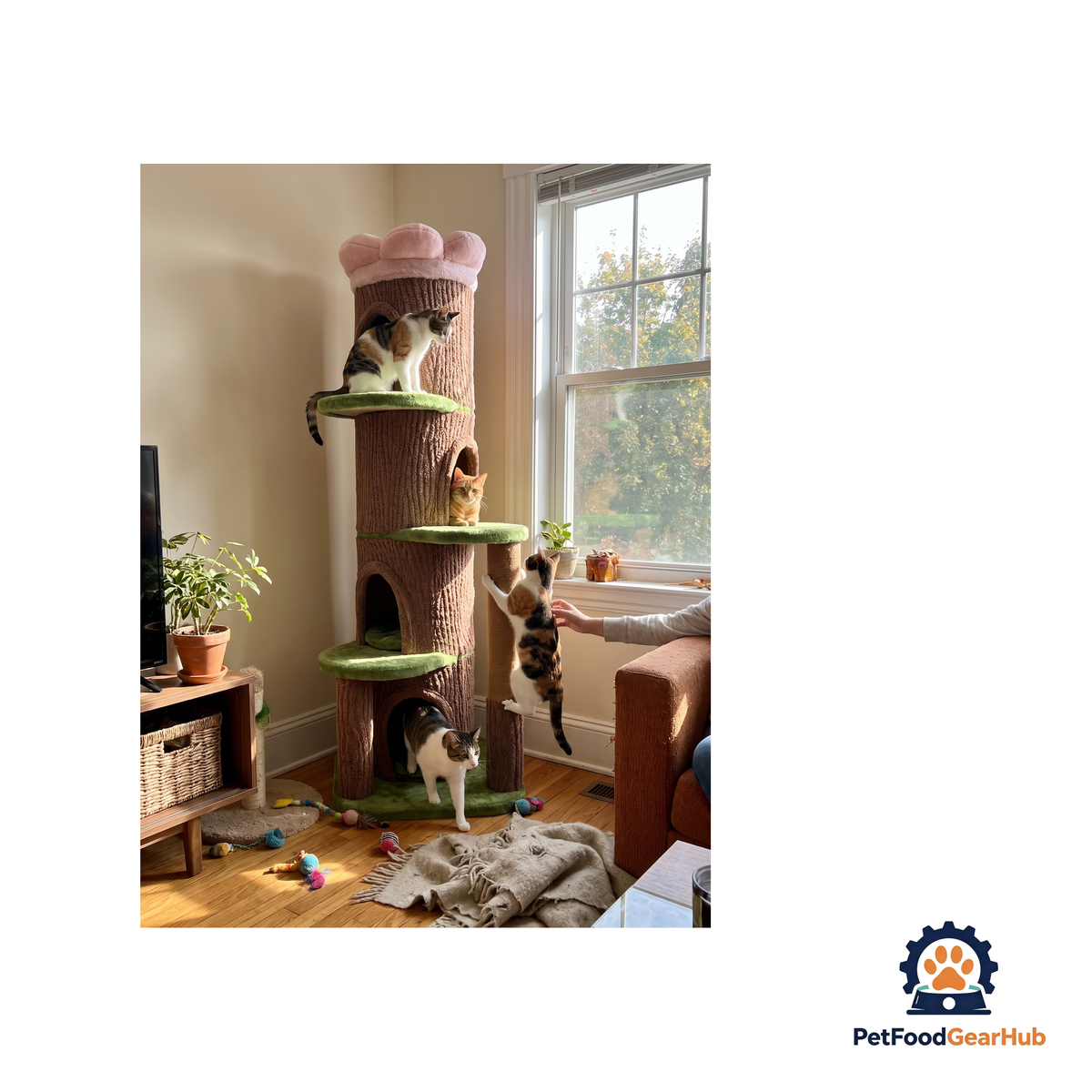 PetFoodGearHub 4-Condo Cat Tower - product image 3