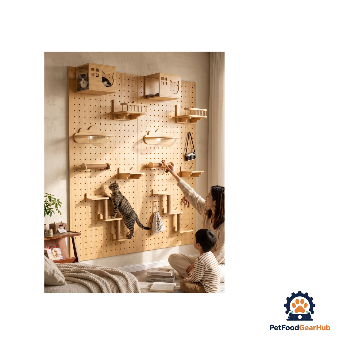 PetFoodGearHub Wall-Mounted Cat Adventure Board - product image 38