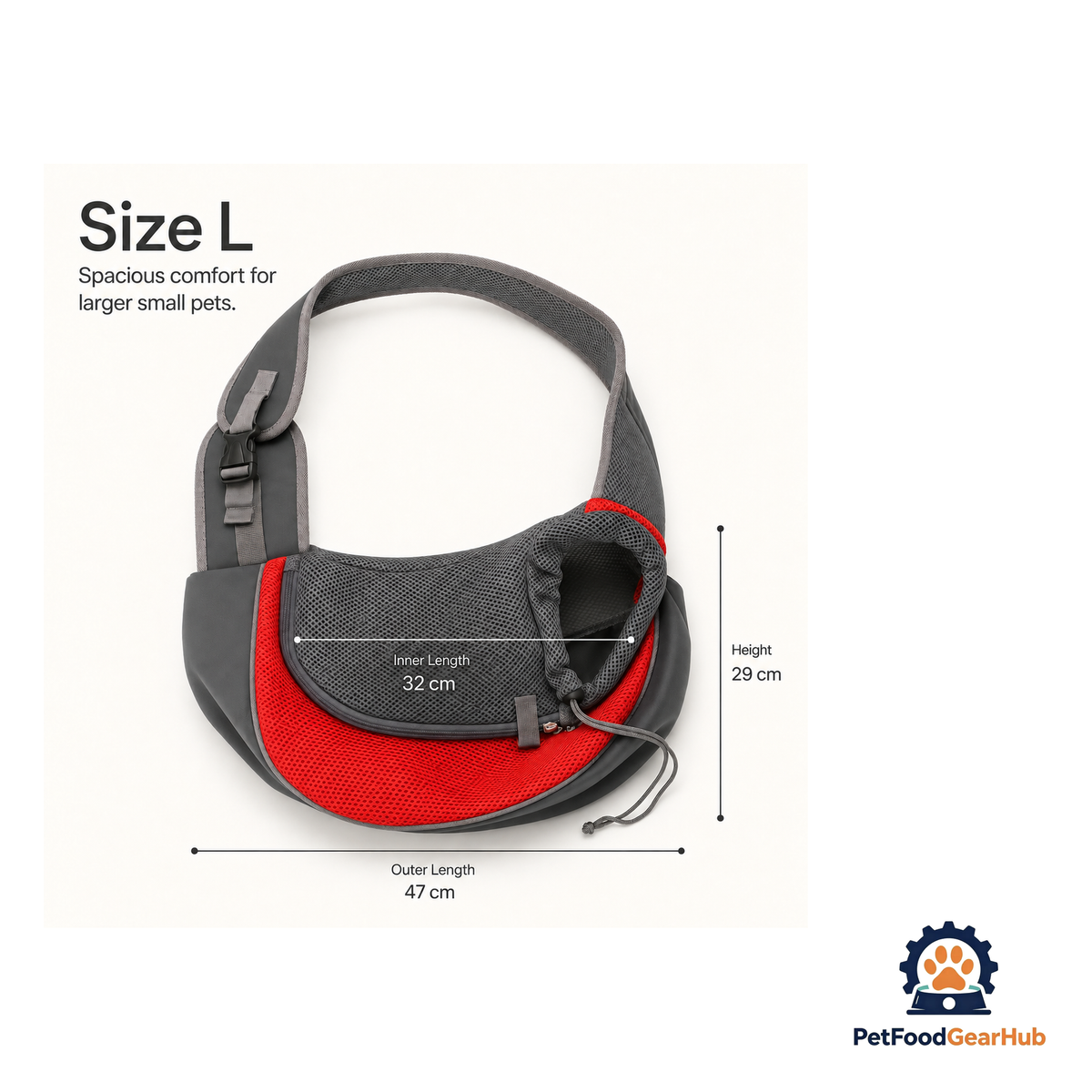 PetFoodGearHub Hands Free Dog & Cat Sling Carrier - product image 19