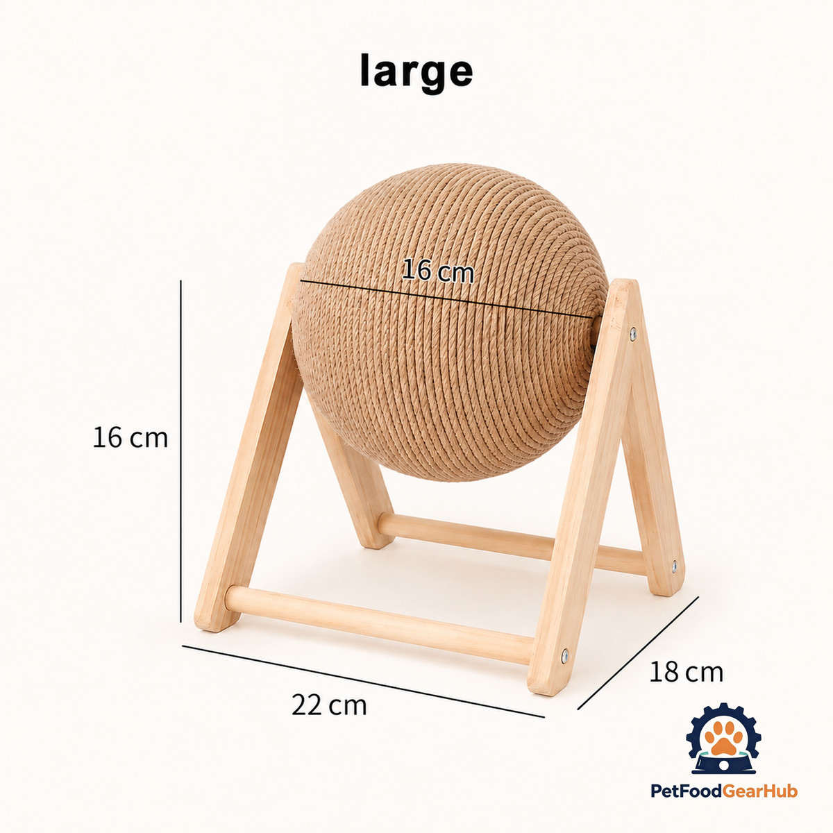 PetFoodGearHub Sisal Cat Scratcher Ball - product image 10