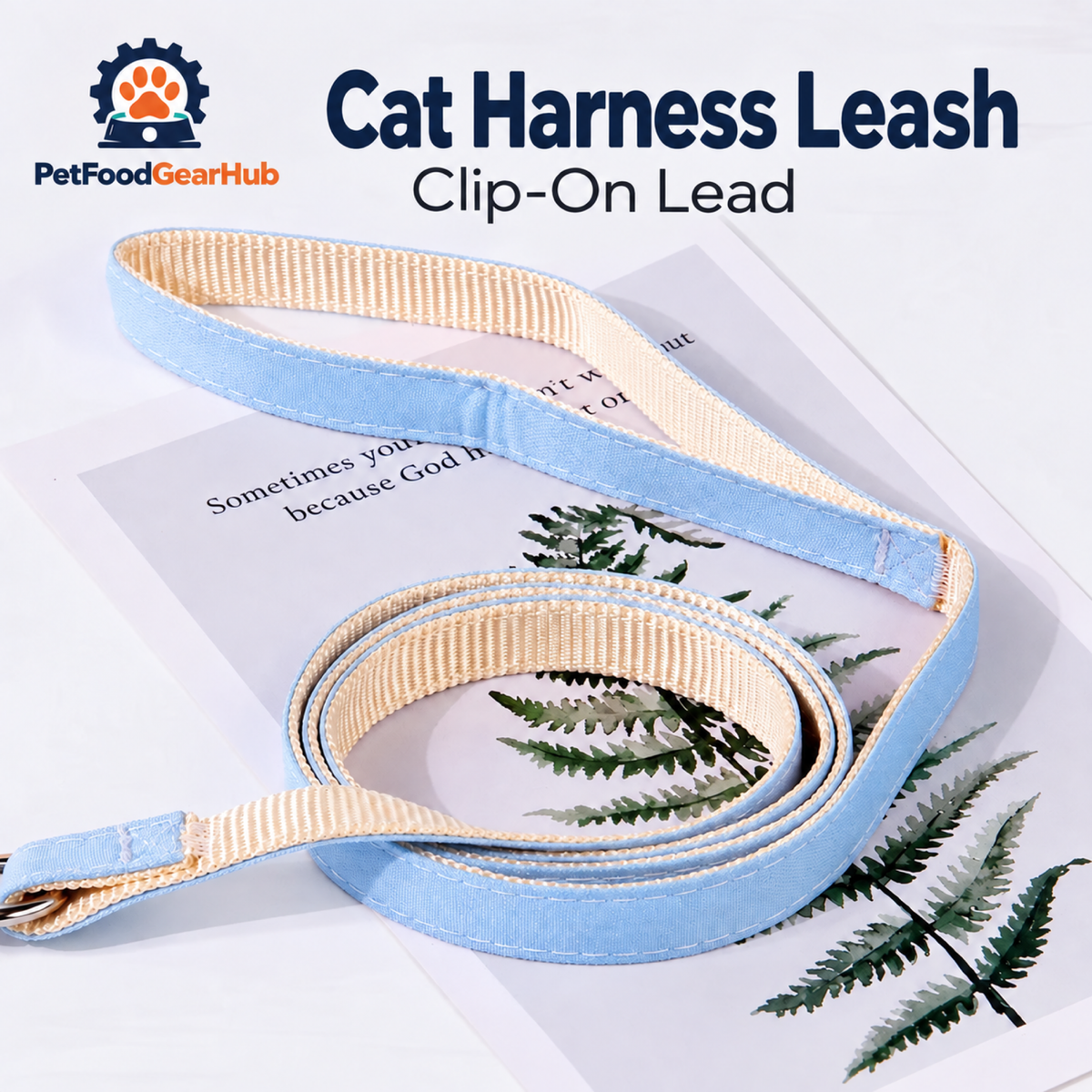 PetFoodGearHub cat harness clip on leash