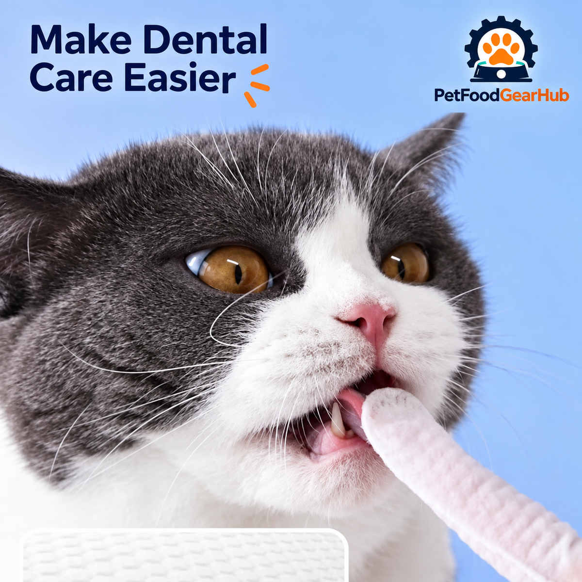 PetFoodGearHub dental finger wipes and eye wipes