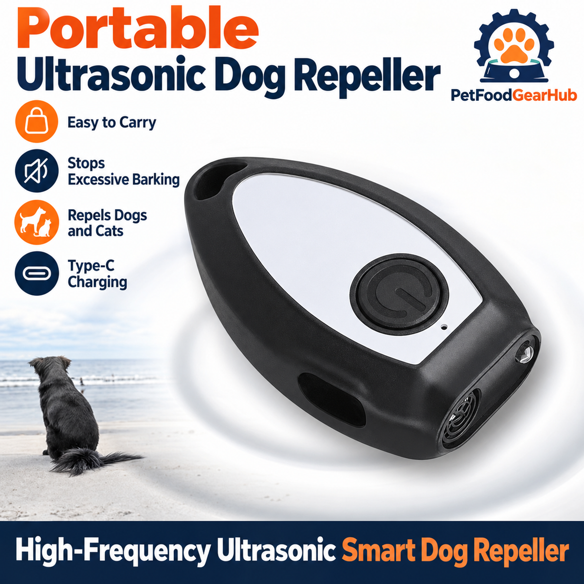 PetFoodGearHub Mini ultrasonic handheld design