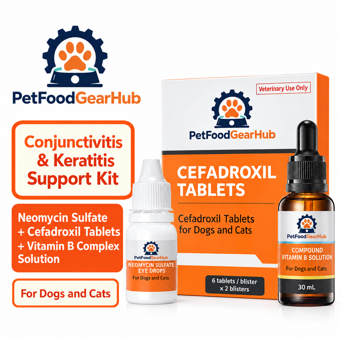 PetFoodGearHub neomycin sulfate eye drops and companion products