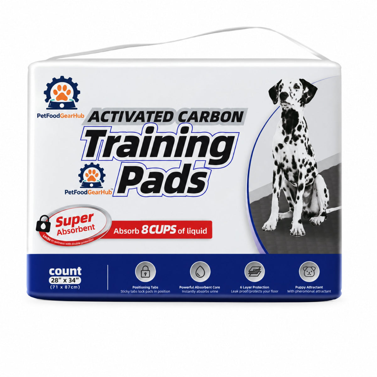 PetFoodGearHub Activated Carbon Puppy Training Pads - Product detail view 7