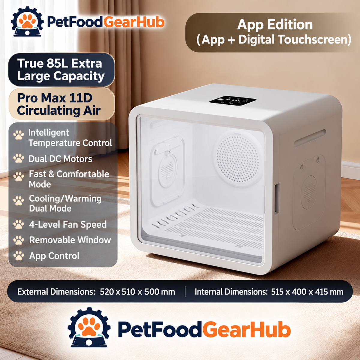 PetFoodGearHub pet drying boxes product view