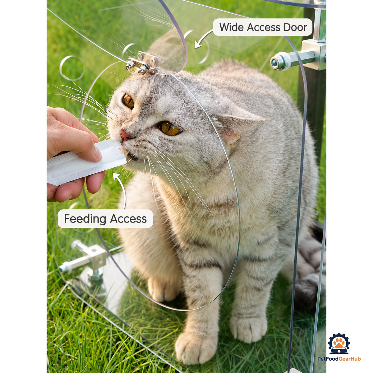 PetFoodGearHub Transparent Pet Rolling Carrier - product view 6
