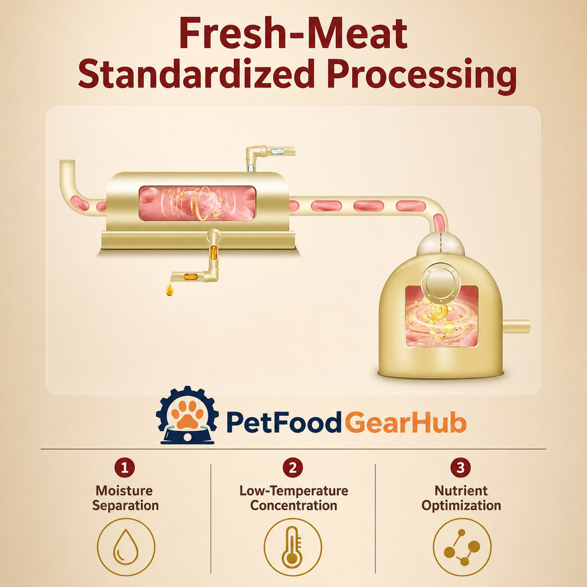 Fresh-meat standardized processing diagram