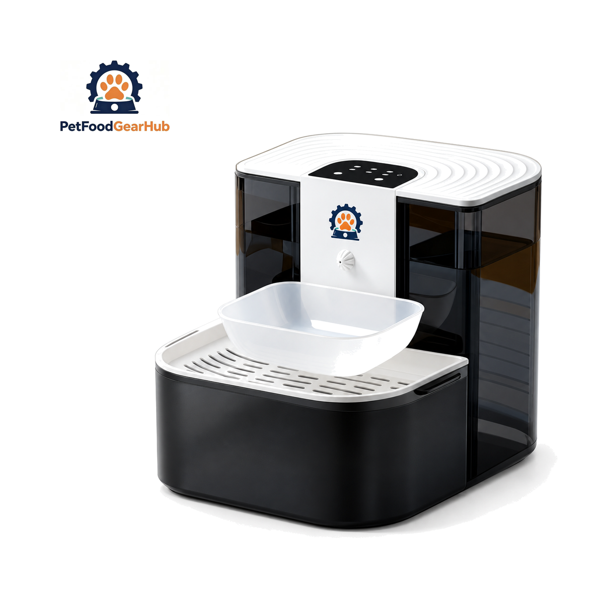 PetFoodGearHub 4–4.5 L Heated Pet Water Dispenser on a pure white background
