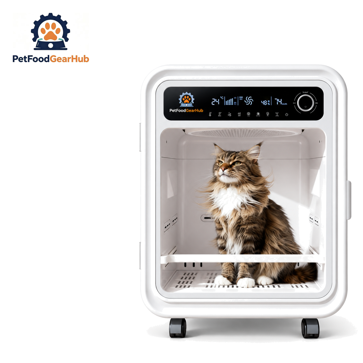 PetFoodGearHub Smart Pet Dryer Box Collection — PFGH SD80 US 80 L Oscillating-Airflow Pet Dryer Box