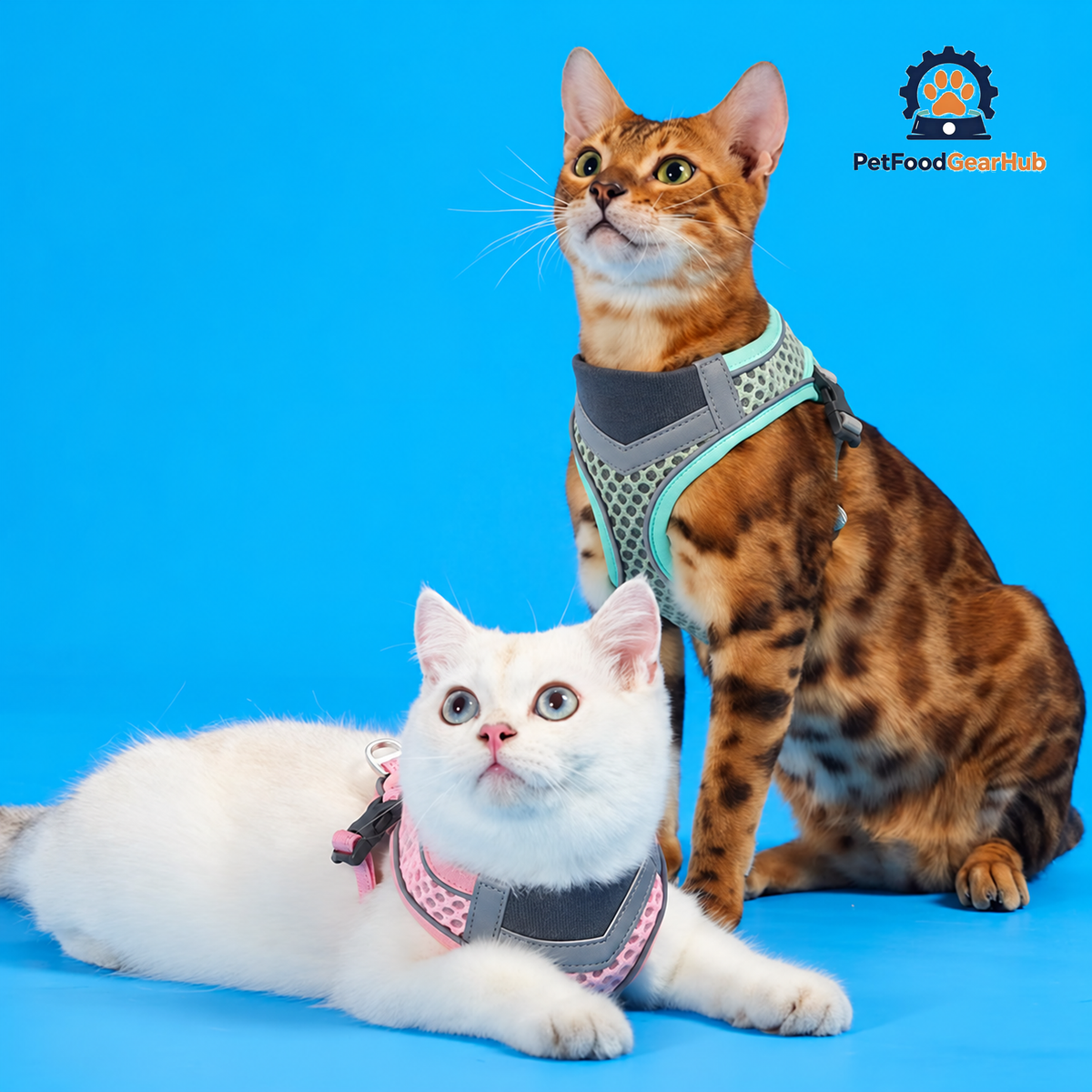 Cats in Mesh Cat Vest Harnesses | PetFoodGearHub