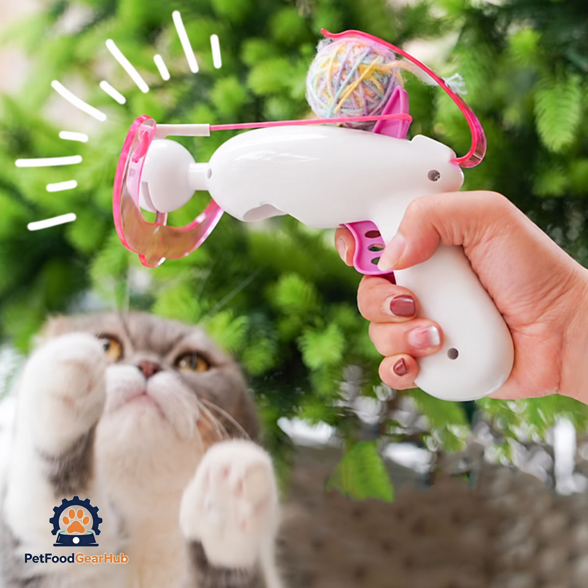 PetFoodGearHub Launcher Cat Toy | Interactive Cat Toys | PetFoodGearHub