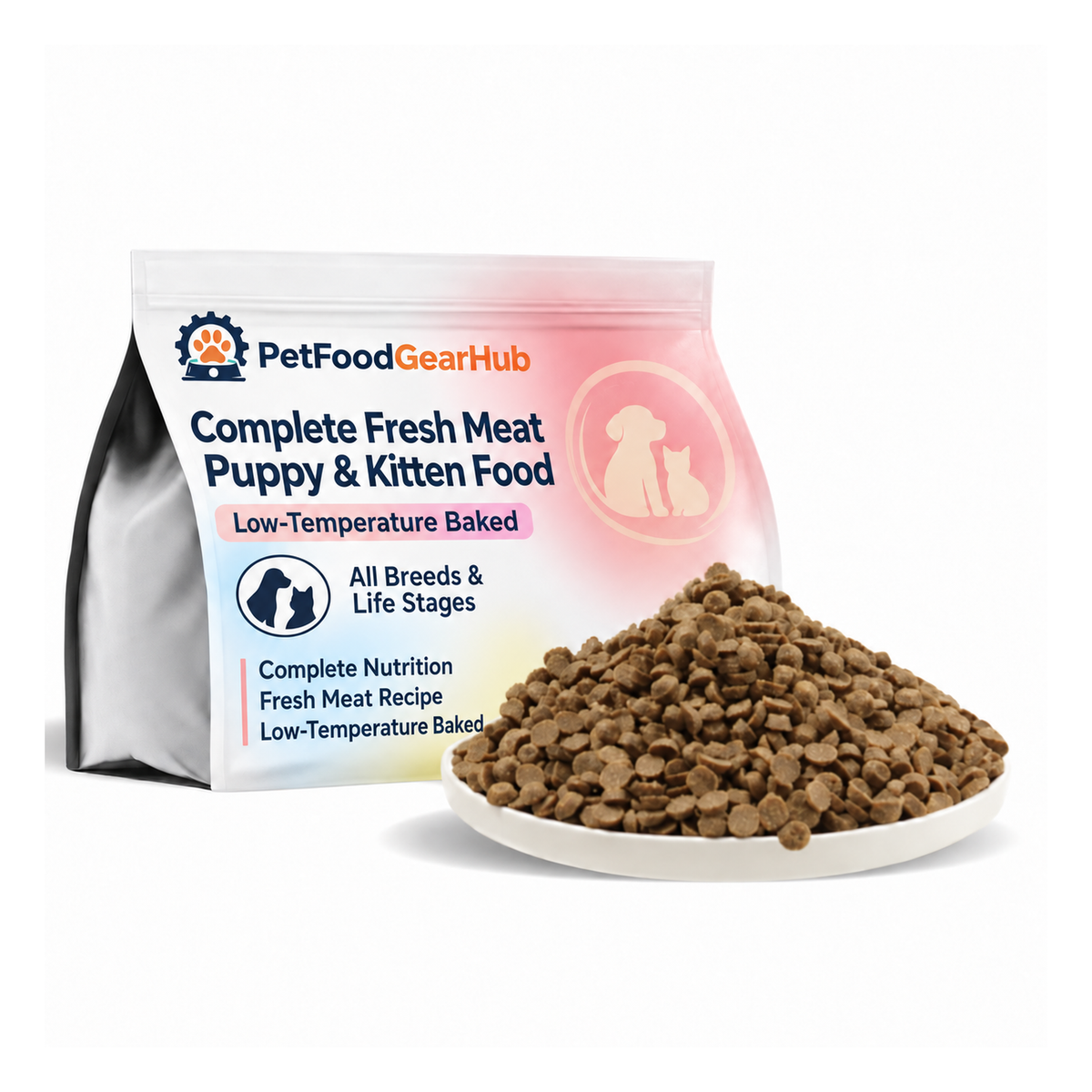 PFGH LSM-26 US Full Nutritional Fresh Meat Puppy Cat Milk Cake Food (Low Temperature Baked) – Wholesale Cat Food product image by PetFoodGearHub