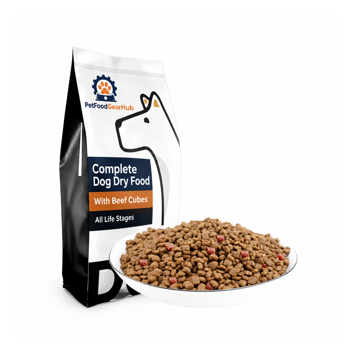 PFGH LSM-16 US Full Nutritional Dog Dry Food with Beef Cubes – Wholesale Dog Food product image by PetFoodGearHub