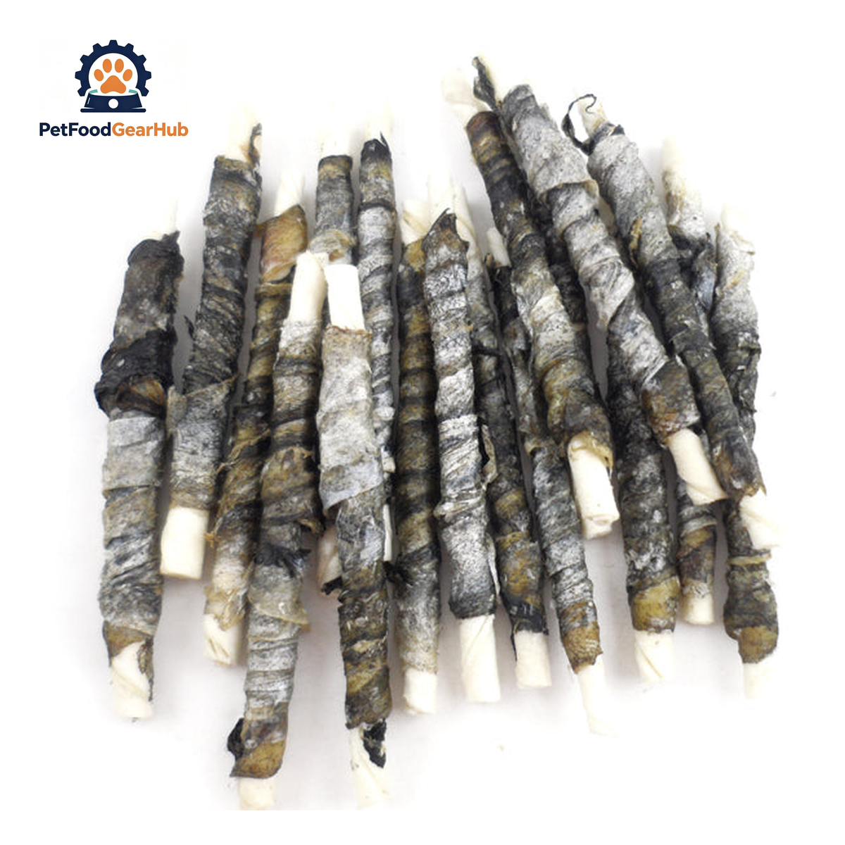 PFGH LSF-08 US Rawhide Stick Twined by Fish Skin Dog Snacks – Wholesale Dog Treats product image by PetFoodGearHub