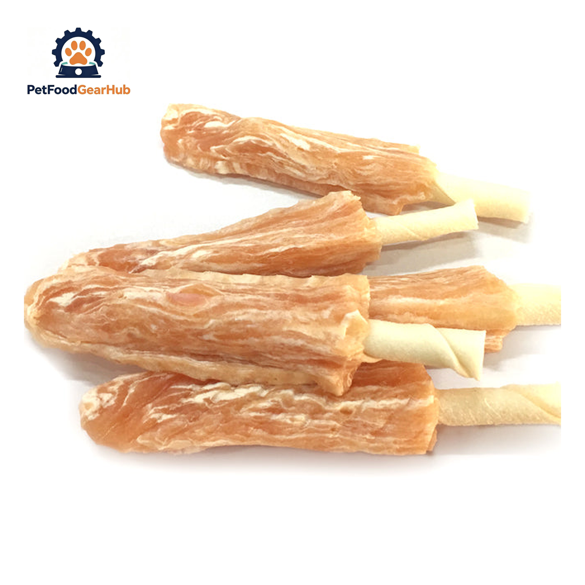 PFGH LSN-20 US Rawhide Stick Wrapped by Chicken Dog Chews – Wholesale Dog Treats product image by PetFoodGearHub