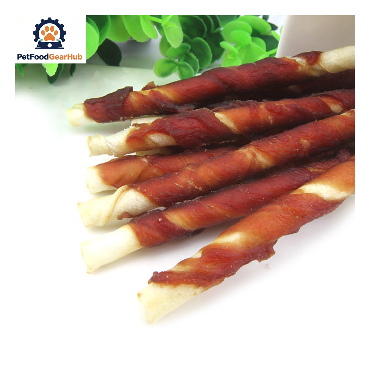 PFGH LSD-15 US Rawhide Stick Twined by Duck Pet Food – Wholesale Dog & Cat Treats product image by PetFoodGearHub