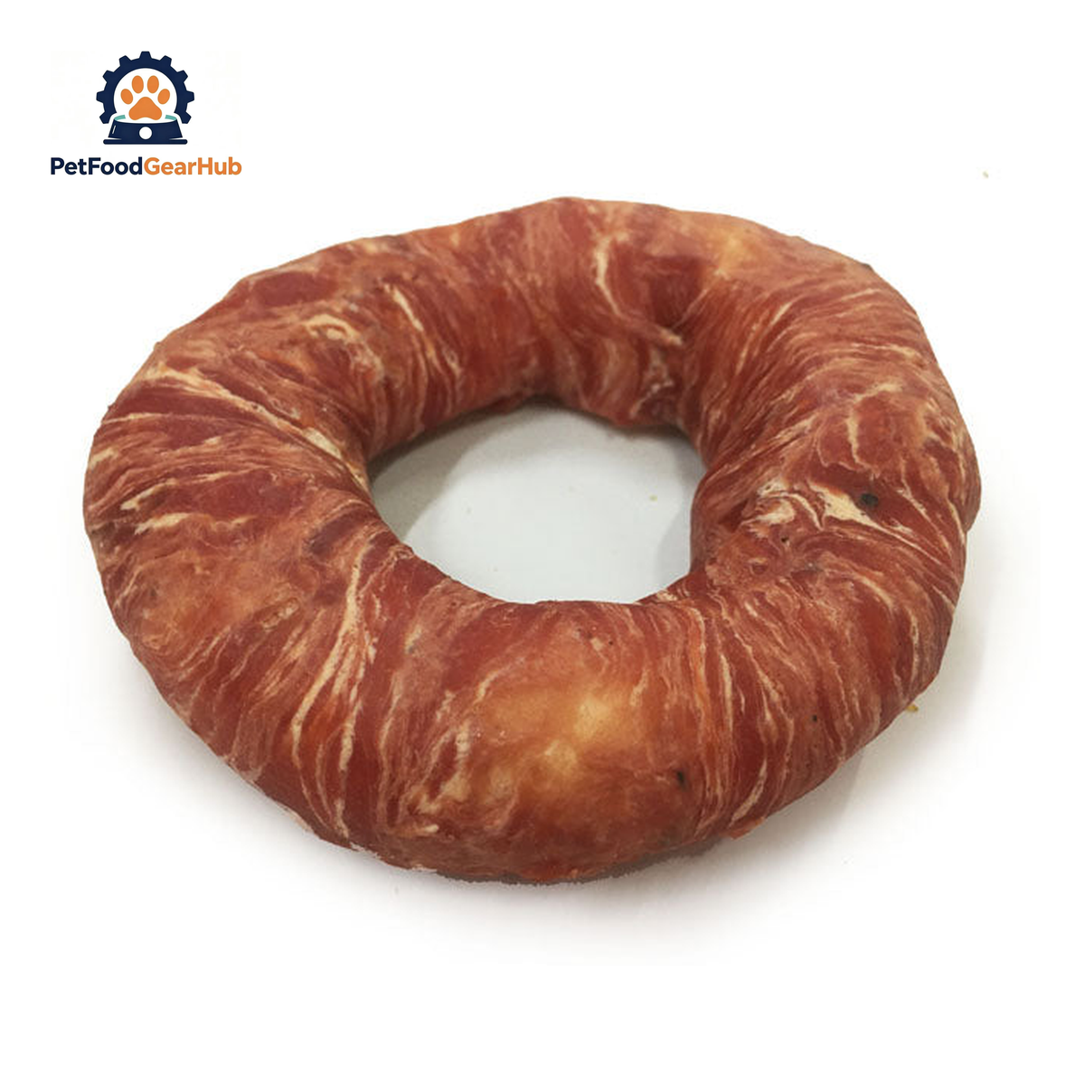 PFGH LSD-23 US Rawhide Donut Wrapped with Duck Dog Chews – Wholesale Dog Treats product image by PetFoodGearHub