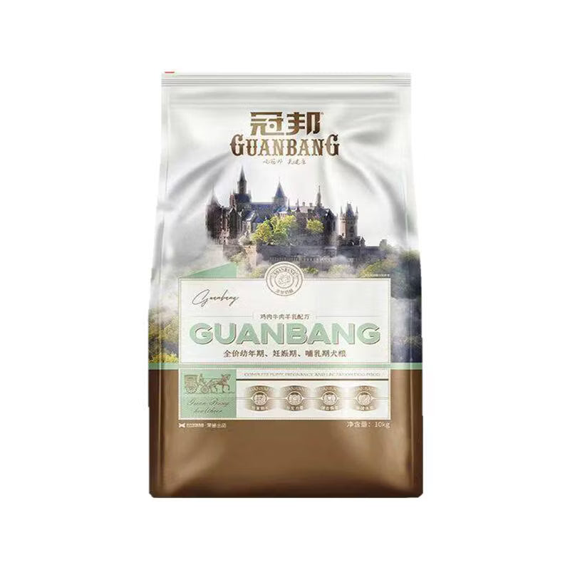 冠邦成犬老年狗粮10kg通用泰迪金毛萨摩耶 10公斤幼犬一袋单袋 10kg