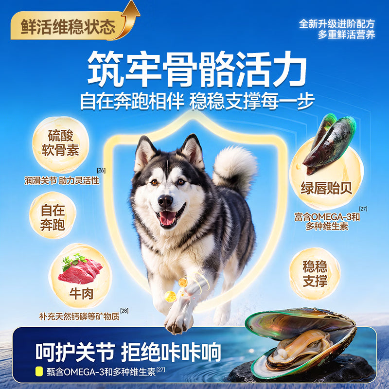 力狼（LILANG）狗粮中大型犬成犬幼犬狗粮40斤装通用边牧金毛拉布拉多 【52%肉含量|升级】鸭肉梨成犬专用20kg