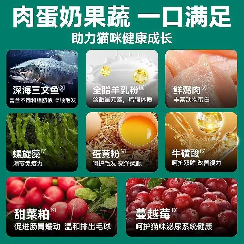 迪尤克全价猫粮鸡肉鲑鱼鸭肉牛肉10kg 鸡肉鲑鱼_10kg 0g