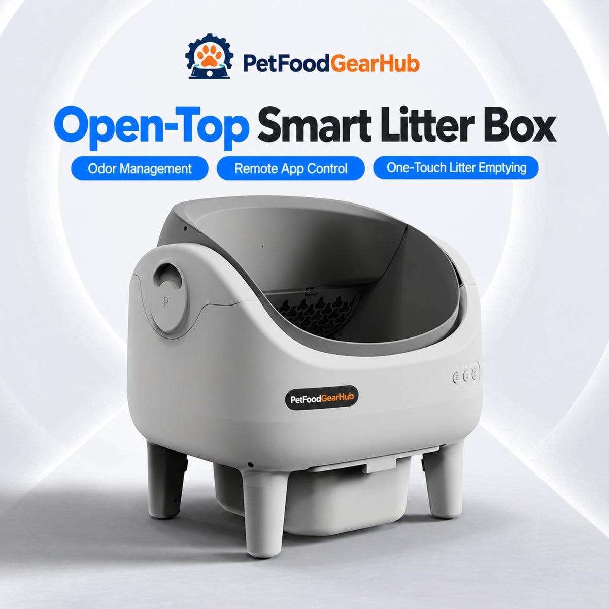 PetFoodGearHub V7 Open-Top Self-Cleaning Litter Box - Standard - product detail 2