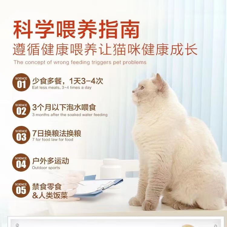 力狼猫粮10kg 全阶段全龄期全价猫粮20斤 鸭肉三文鱼配方