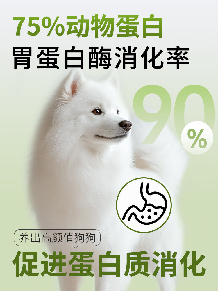 力狼（LILANG）狗粮纯然幼犬成犬牛肉粒双拼40斤德牧金毛小型中大型通用犬粮20kg