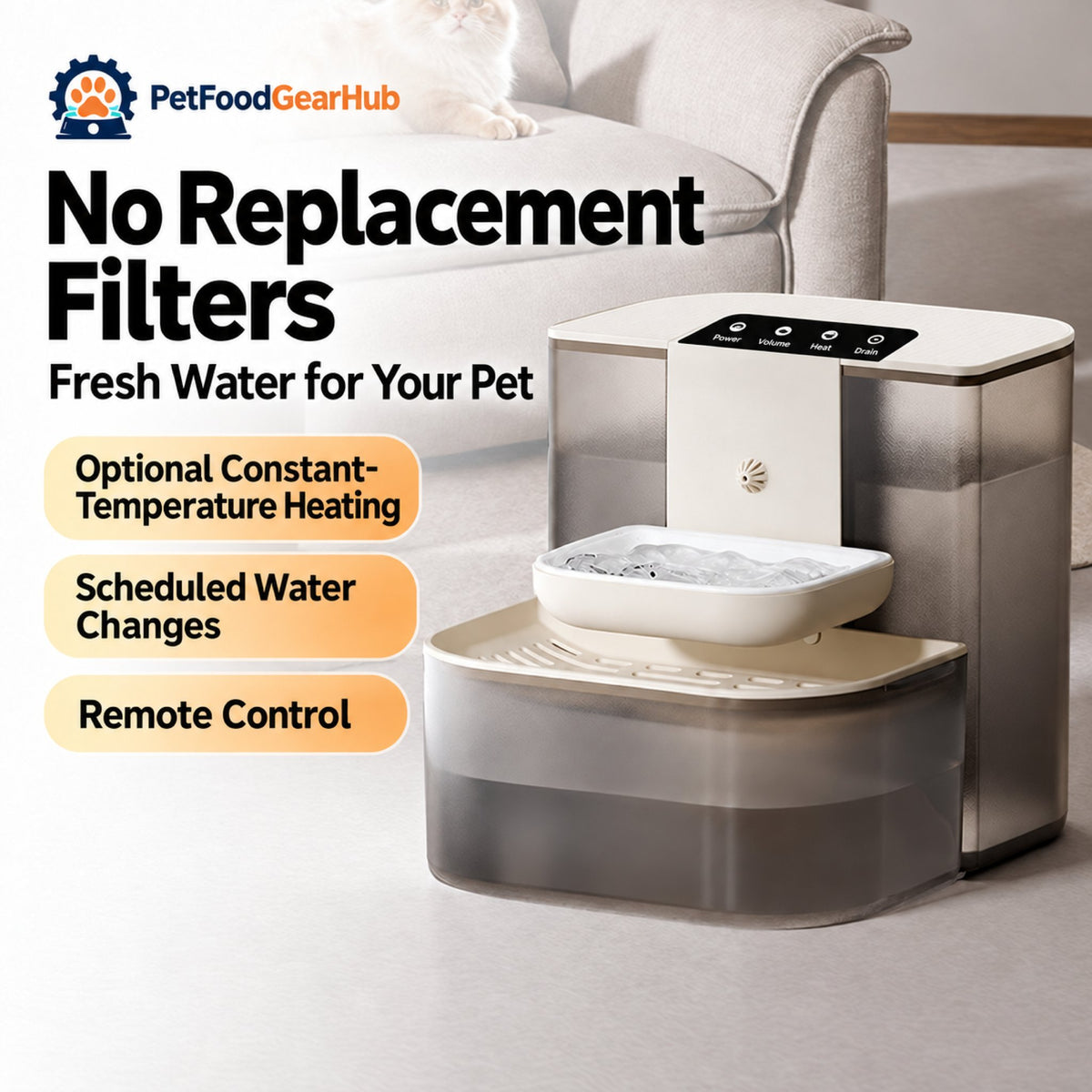PetFoodGearHub X9 Fresh-Water Pet Dispenser - product detail 1