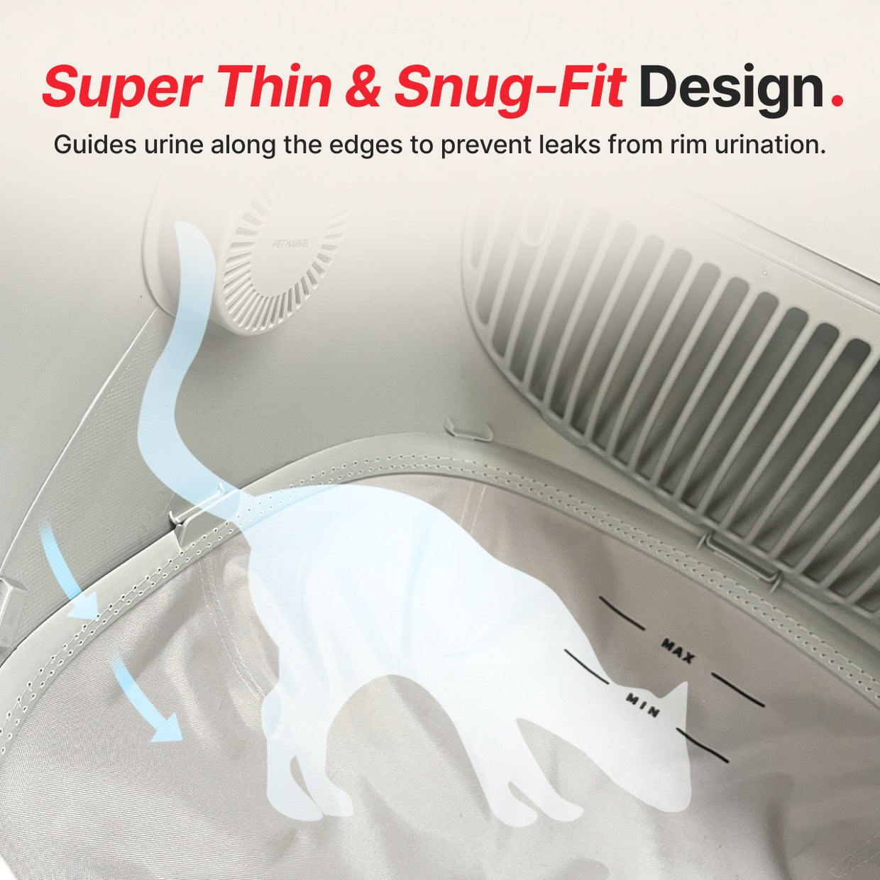 PET MARVEL Smart Litter Box C1 Cat Litter Pad