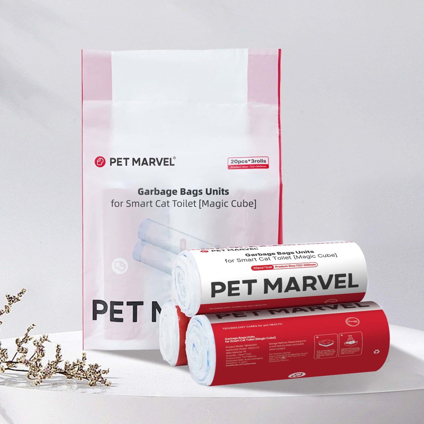 package of waste bag for C1 self cleaning litter box