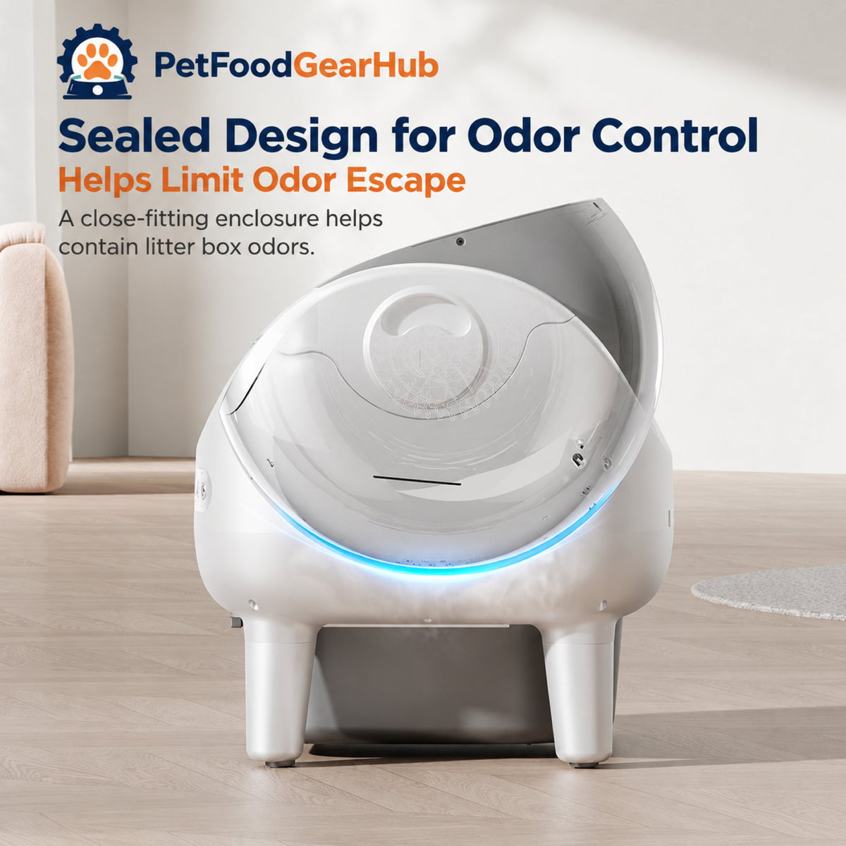 PetFoodGearHub V7 Open-Top Self-Cleaning Litter Box - Standard - product detail 4
