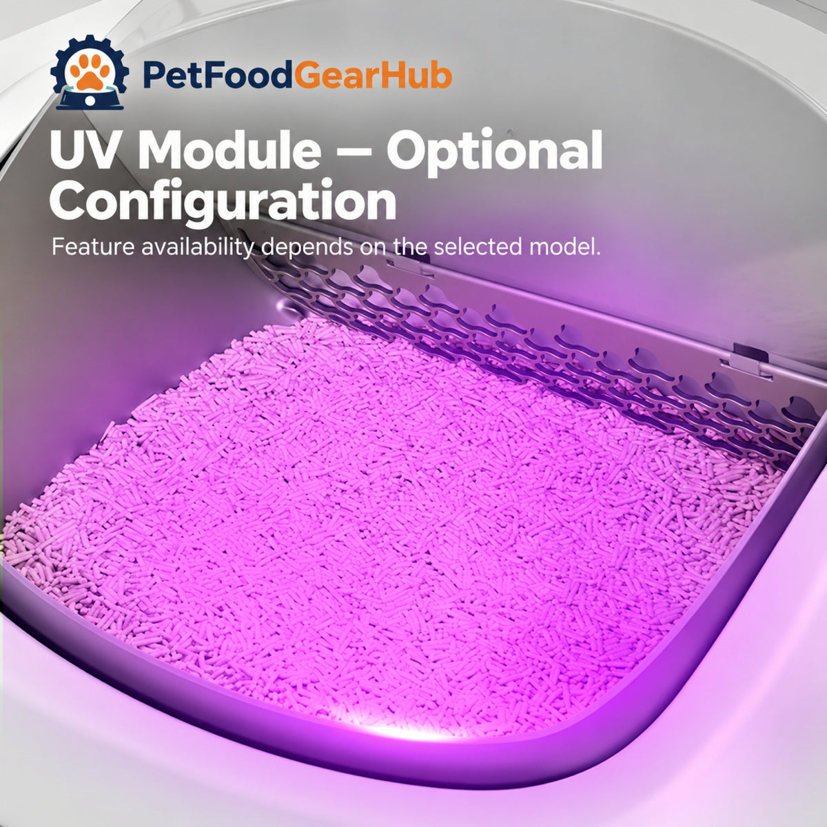 PetFoodGearHub V6 Open-Top Self-Cleaning Litter Box - Spray Version - product detail 4